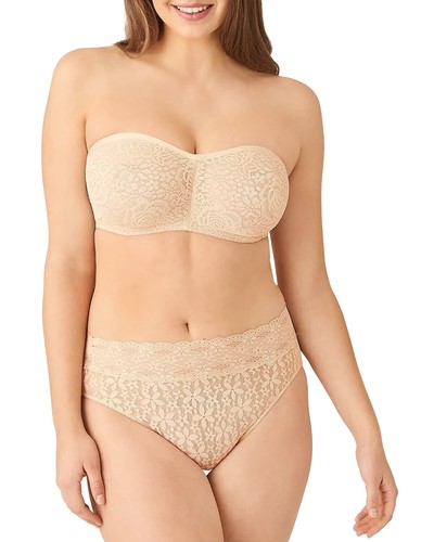 Wacoal X6501 Halo Lace Convertible Underwire No Pads Strapless Bra, Nude, 36DD - Picture 6 of 6