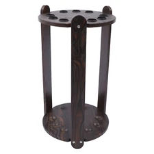 ??Round Pool Cue Rack Stick Holder 9 Pool Cue Billiard Stick Ball Set Wooden
