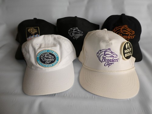 Collection of 5 VTG Breeders Cup Hats NWOT 1993 1997 1999 & 3 Displayed UV fade