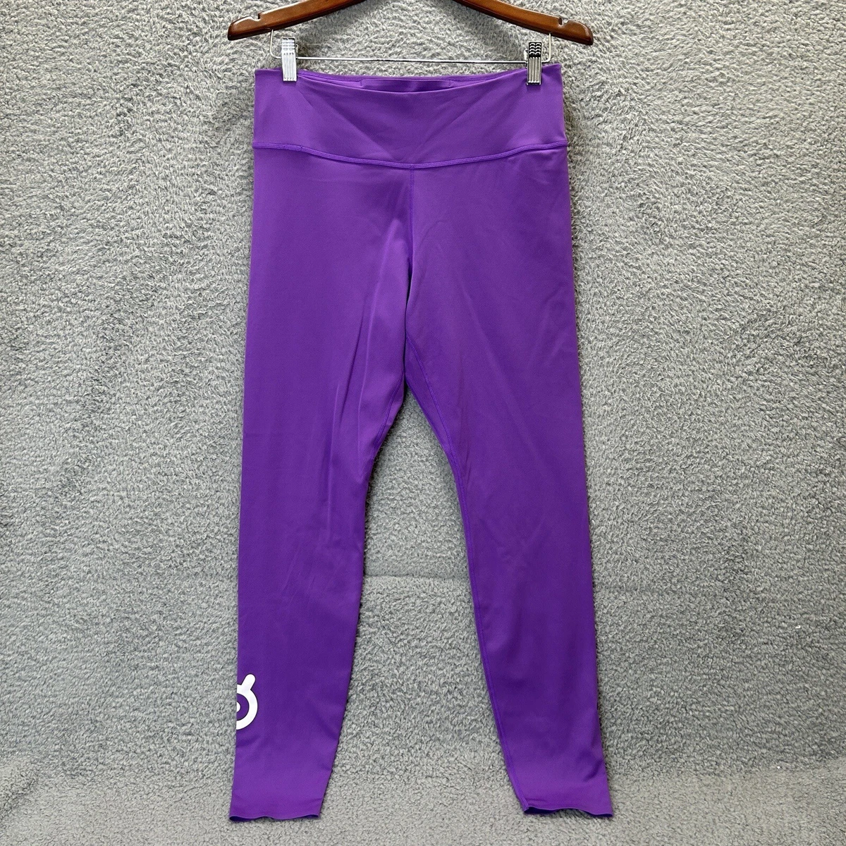 Nike Peloton Leggings Womens Large Purple One Luxe Tight Logo Dri Fit  Athletic