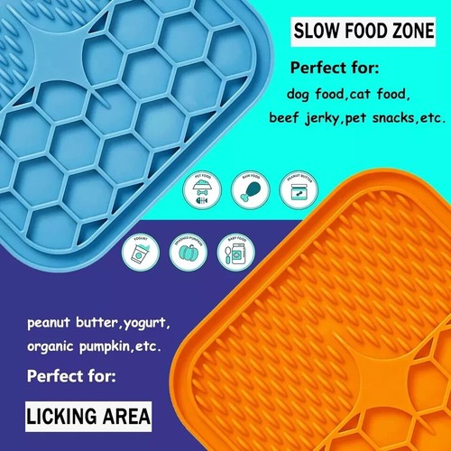KWISPEL Licking Mat for Dogs and Cats, Lick Mats with Suction Cups - Picture 2 of 6