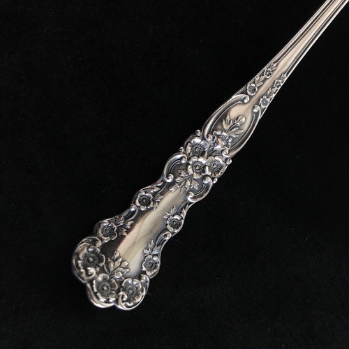 Tenedor de lechuga Gorham Sterling Buttercup A. Stowell & Co. alrededor de 1900 con monograma - Imagen 8 de 11