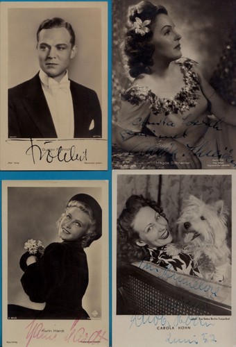 Autogramm 9 Konvolut Schauspieler: SCHNEIDER+FRÖHLICH+MARKUS+ZELLER+HÖHN+STOSS+