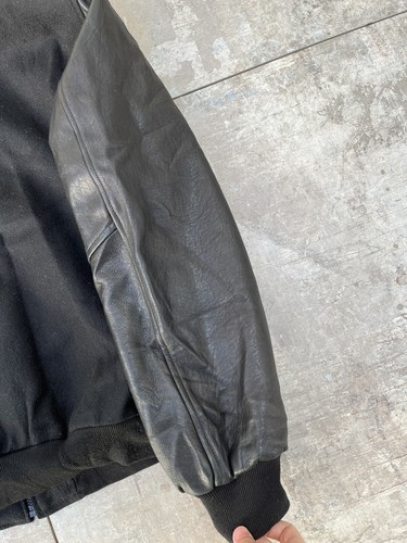 Vintage 2000s Law and Order SPU Cast and Crew 200th Ep Leather Wool Jacket RARE - Picture 11 of 12