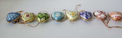 Vintage 8 Porzellan Valerie Parr Hill Schmuck Herzform Box Ornamente - Bild 4 von 13