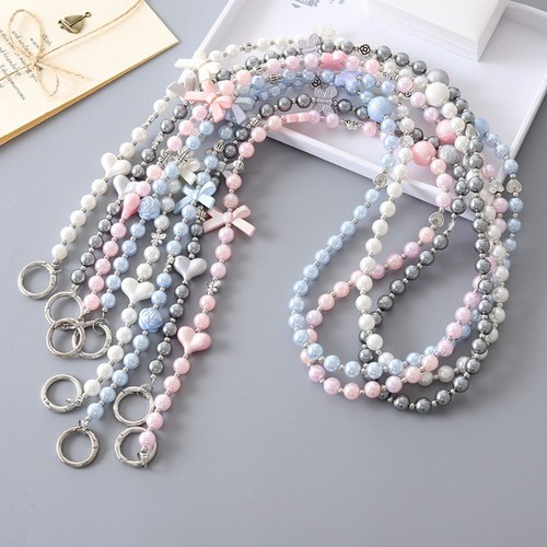 Beaded Pearl Crossbody Chain Sling Bag Chain Shoulder Strap Bag Accessory - Photo 7 sur 14