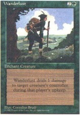 Moderate Play, English MTG Regular Wanderlust 4th Edition Magic the Gathering
