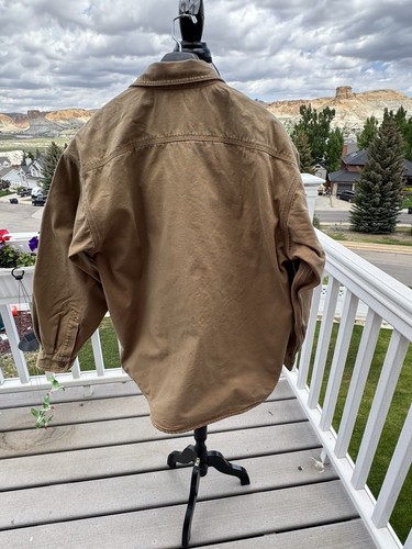 CARHARTT CAMICIA UOMO PESANTE O GIACCA LEGGERA, TAGLIA LARGE, OTTIME CONDIZIONI PULITA - Foto 9 di 15