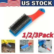 Stainless Steel Small Wire Brush Paint Removal Tool  Cleaning Metal Rust