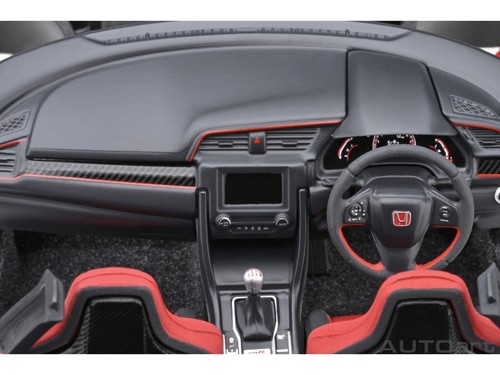 2021 HONDA CIVIC TYPE R (FK8) RHD CRYSTAL BLACK PEARL 1/18 CAR BY AUTOART 73222 - Picture 6 of 11