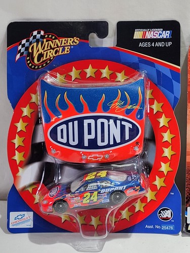 Set Of 3 Winner’s Circle JEFF GORDON #24 Diecast Car w/Hood Dupont 1:64, NEW - Picture 2 of 13