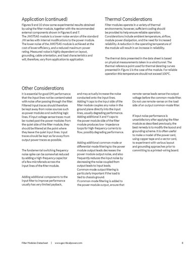 Módulo de filtro de línea Tyco FLTR100V10Z 75VDC 10A **NUEVO** - Imagen 9 de 11