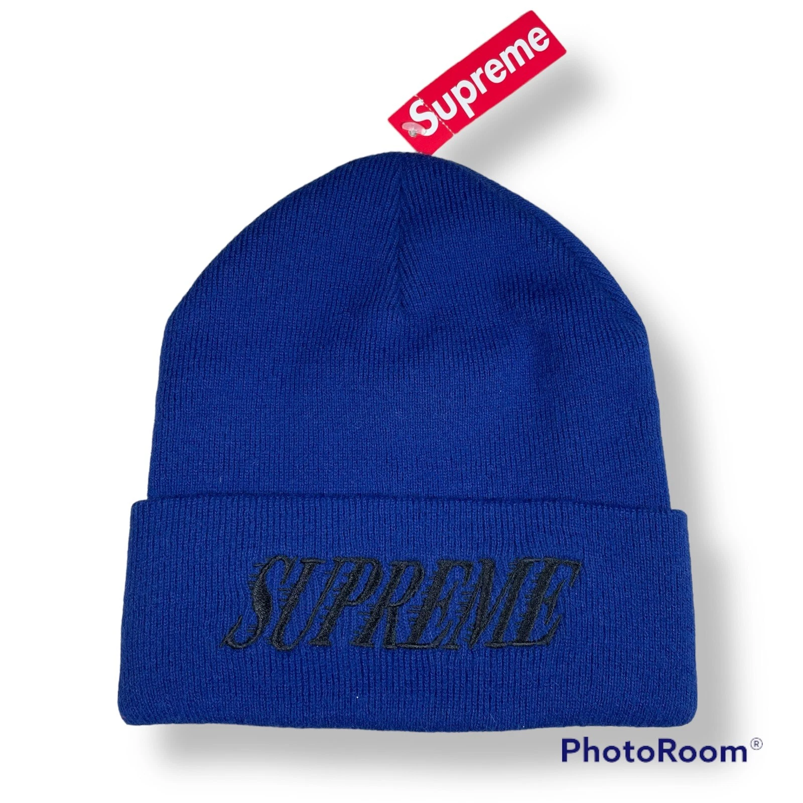 Supreme Kings Beanie FW08 2008 Y2K vintage fabriqué au Canada taille gratuite bleu hiver