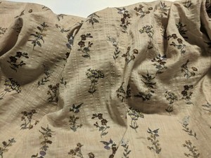 Light-Brown-Seersucker-Hummingbird-Cotton-Lawn-Fabric-Print-57-034-Wide-Fabric
