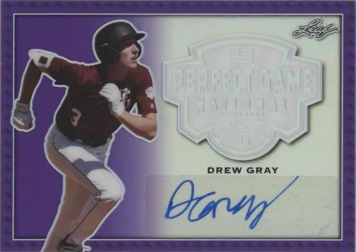 2020 Leaf Perfect Game National Showcase - Drew Gray #BA-DG1 - 1 of 1