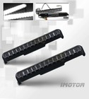 8.5" Led Black Housing Daytime Running Lights Lamps Pair w/28 Super White Led