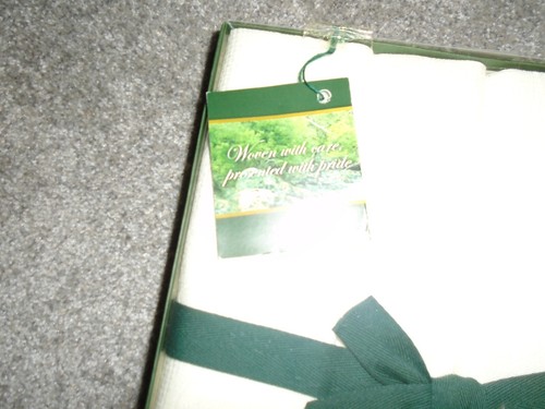 ROPA DE CAMA IRLANDESA CHARLES GALLEN DE IRLANDA 4 servilletas 18""X18"" 100% lino NUEVA - Imagen 8 de 12