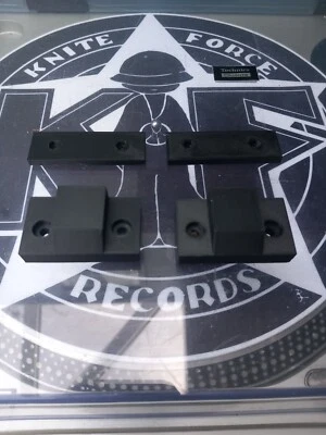 2 x Replacement Hinge Mounts and Plates for Technics SL-1200 & SL-1210