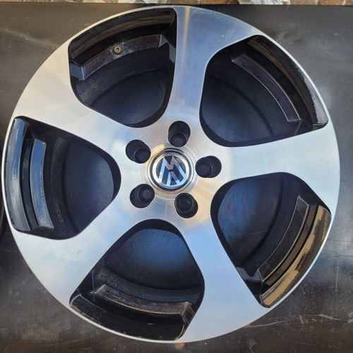 VOLKSWAGEN POLO 17" ALLOY WHEELS - AUDI A1 - BLACK & DIAMOND PERFECT - Picture 4 of 5