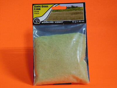 WOODLAND SCENICS FS620 4MM STATIC GRASS STRAW COLOR 70g 2.46oz PACK NEW!!!  