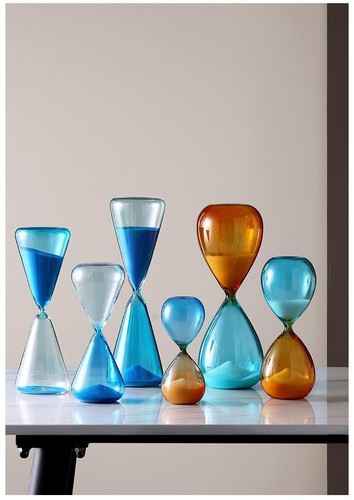 Reloj de Arena 5-60 Minutos Arte Vidrio Moderno Pequeño Multicolor Soporte Libre Novedad Decoración - Imagen 10 de 33
