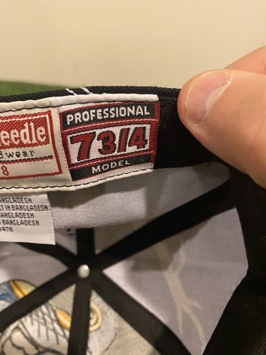 Vintage American Needle Atlanta Braves all over print fitted hat 7 3/4 wool NWT - Picture 11 of 13