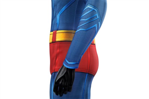 Clark Kent Superman Costume Outfit Jumpsuit Cloak Cosplay Superhero Halloween - Picture 13 of 20