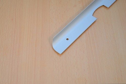 Coin-cuisine dosseret angle barres latérale plan de travail en aluminium 28 mm - Foto 2 di 2