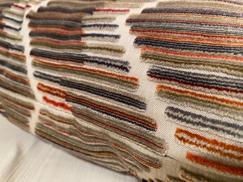 COPRICUSCINO personalizzato 20”q KRAVET COUTURE 34553 alti e bassi velluto ambrato Italia - Foto 14 di 20