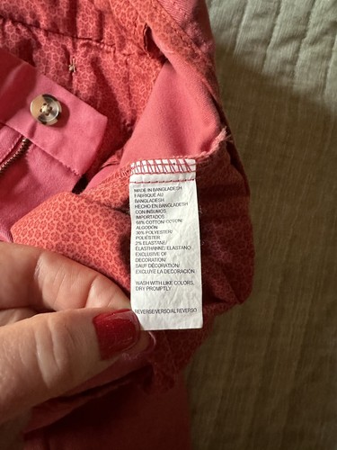 NWT IZOD Men's 40 Chino Saltwater Red Stretch SHORTS Casual Slim Fit 9.5” Inseam - Bild 5 von 24