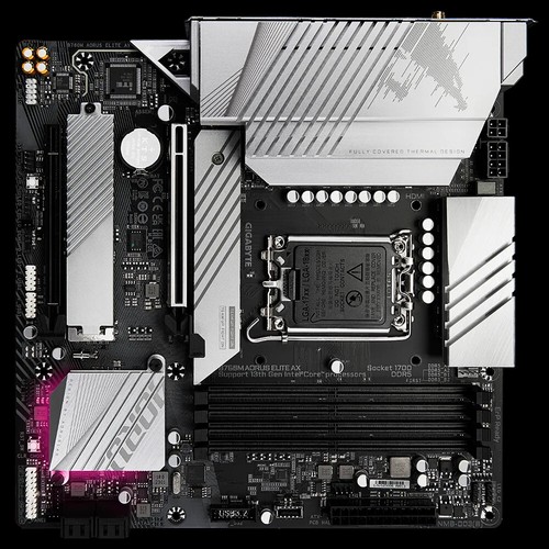 Gigabyte B760M AORUS ELITE AX D5 lga1700 motherboard Support intel core i7-13700 - Picture 5 of 6