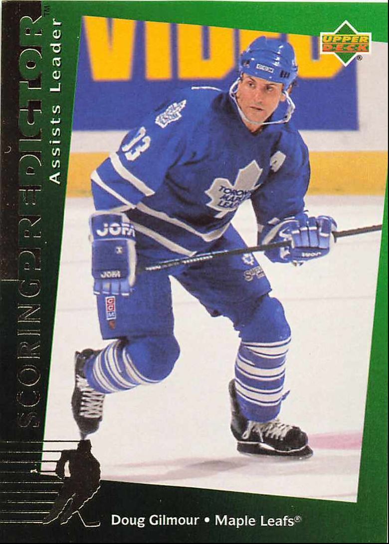 1994-95 Upper Deck Predictors Retail Doug Gilmour Toronto Maple Leafs #R11
