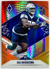 2021 Panini Phoenix Osa Odighizuwa Rookie Fire Burst Card RC #172 Dallas Cowboys