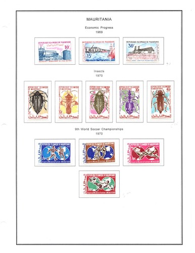 MAURITANIA 1965-1980 COLLEZIONE DI 400+ SET PER LO PIÙ IN PERFETTE CONDIZIONI ALCUNI USATI SU 50 PAGINE - Foto 6 di 24
