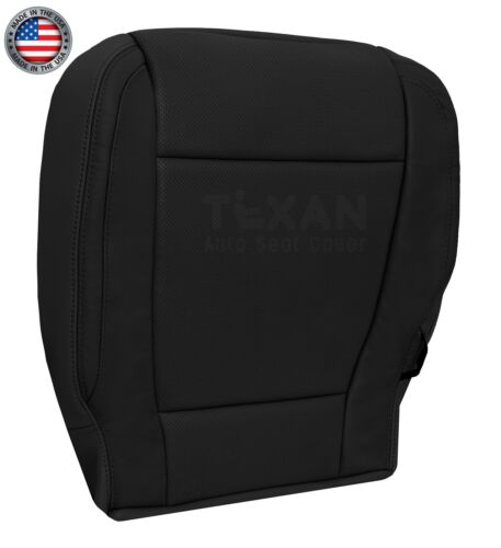 2017 2018 2019 Ford F250 Lariat 4x4 Passenger Bottom Perforated Seat Cover Black - Picture 3 of 15