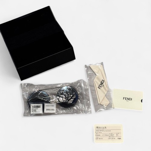 FENDI Sunglasses Brown F Lens Wo UV Protection Stylish UV Protection 126259 - Picture 9 of 11