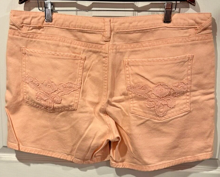 CANYON RIVER BLUES, женский размер 18 коралловые персиковые шорты, б/у в отличном состоянии 194 - Изображение 2 из 4