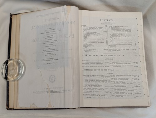 Antique 1925 Webster's New International Dictionary & Reference History Edition - Picture 8 of 15