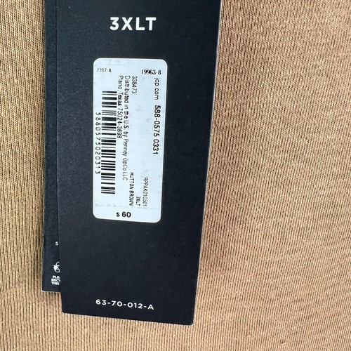 Sudadera de felpa francesa Shaquille O'Neal para hombre 3XLT tostada - Imagen 4 de 10