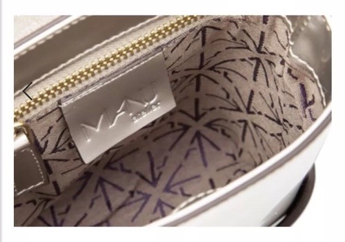 MANU Atelier Micro Pristine Bag With Chain Metallic Good Chain Retail $650 - Picture 5 of 11