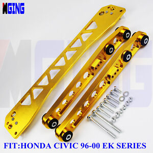 Billet Lower Control Arm Subframe Brace Fit For 1996-2000 Honda Civic EK US Billet Lower Control Arm Subframe Brace Fit For 1996-2000 Honda Civic EK US
