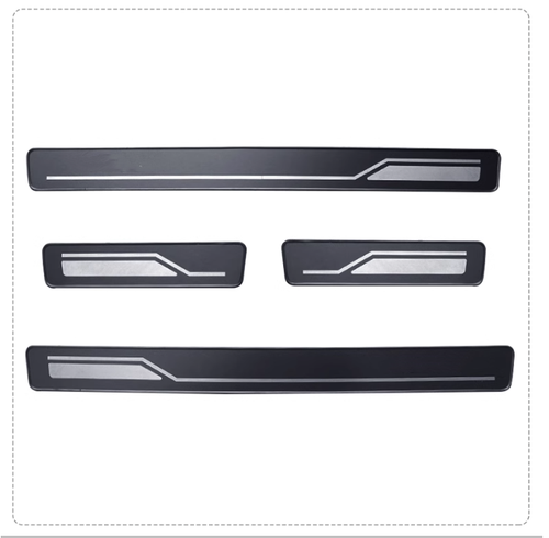 For Subaru Crosstrek 2024-2025 Door Sill Scuff Plate Guard Protector Cover Trim - Foto 2 di 6