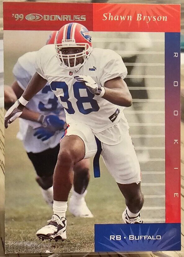 1999 Donruss Shawn Bryson RC #168 Buffalo Bills
