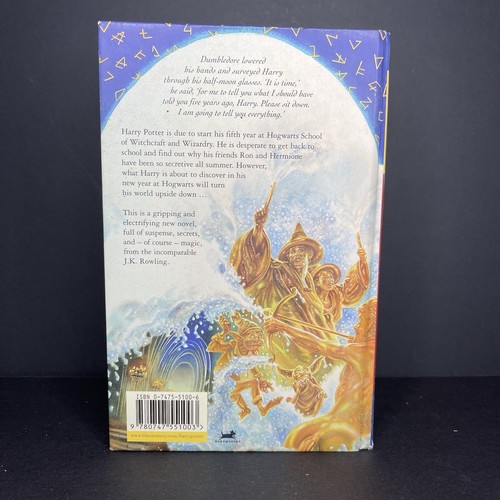 Harry Potter and the Order Of The Phoenix First Edition Printed in the UK HC DJ - Bild 9 von 12