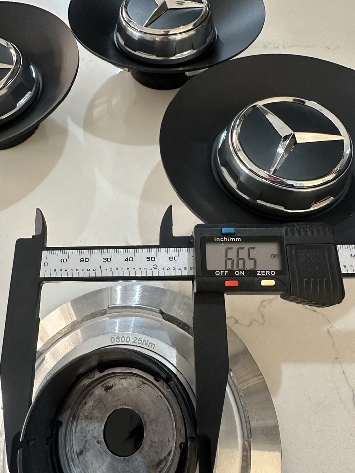 4pc Mercedes Benz S63 S65 AMG Wheel Hub Center cap 145mm 2014-2020 A2224000800 - Image 4 of 4