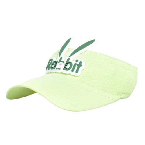 HOT Cute Cartoon Bunny Ears summer visor sun hat children straw cap brim beach - Picture 7 of 18