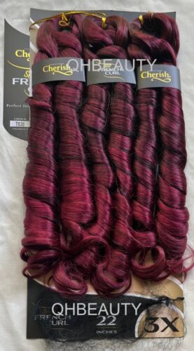 CHERISH SYNTHETIC CURLY BOUNCY HAIR EXTENSION BRAID - 3 x SPIRAL FRENCH CURL 22 - Picture 61 of 72