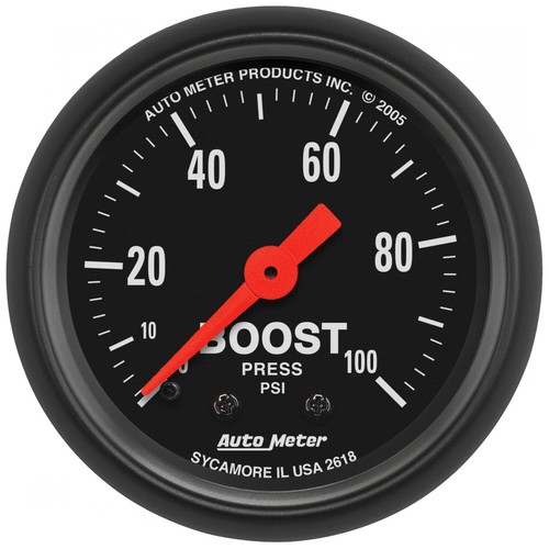 AutoMeter 2-1/16" Boost 0-35 PSI Mechanical Gauges Z-Series 2616 - Picture 1 of 5