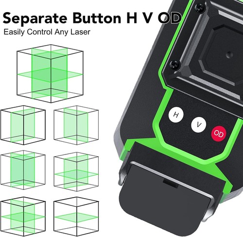 Cross Line Laser 3 x 360�, Self-Levelling Level with 2 x 4000mAh Battery - Picture 2 of 7