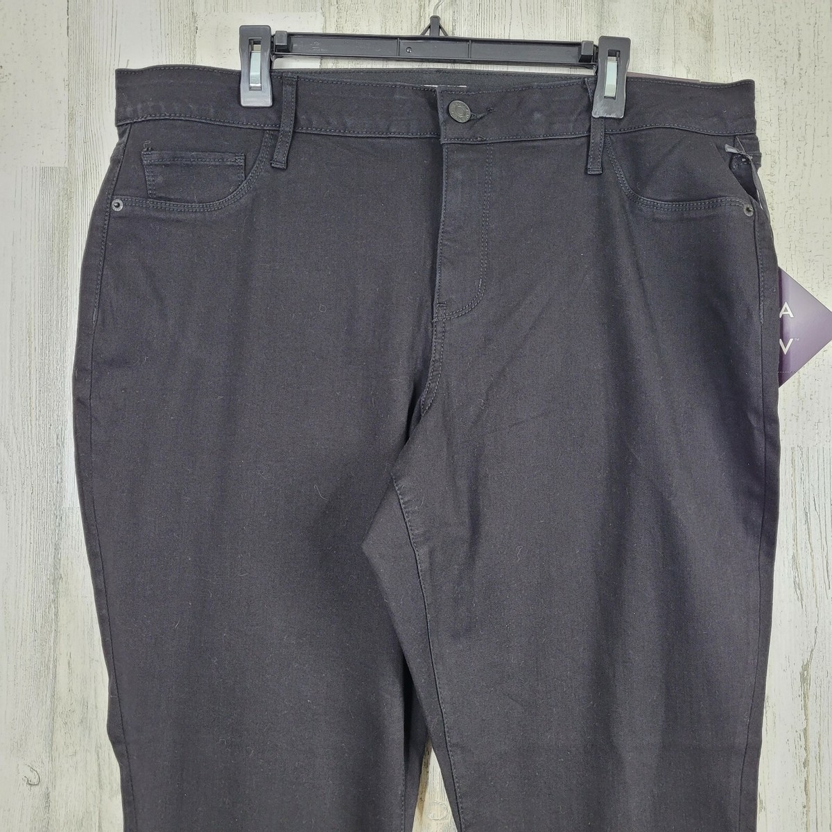 Ava Viv Black Jeggings Womens Plus Size 18W Skinny Stretch Flat Front NWT eBay